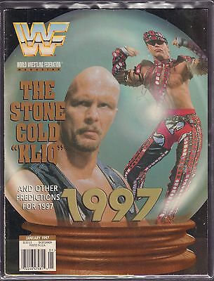 WWF Magazine January 1997 Stone Cold Steve Austin VG 042516DBE