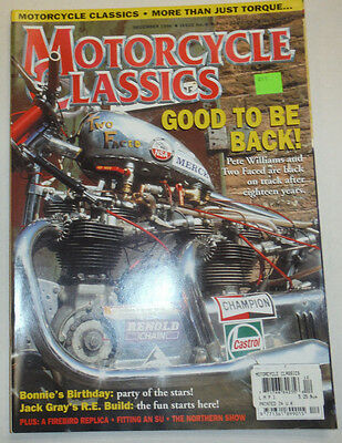 Motorcycle Classics Magazine Pete Williams Bonnie's Bday December 1996 012715R