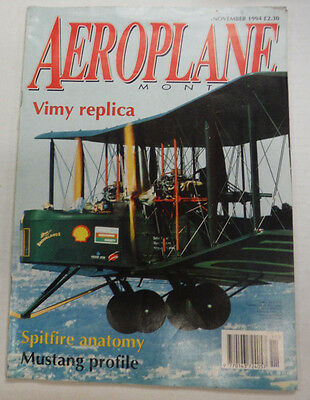 Aeroplane Magazine Vimy Replica Spitfire Anatomy November 1994 061115R