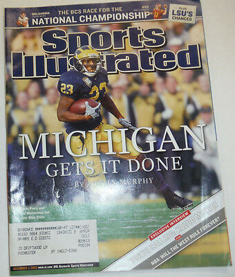 Sports Illustrated Magazine The Wolverines Chris Perry December 2003 012815R