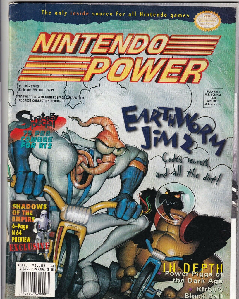 Nintendo Power Mag Earthworm Jim 2 April 1996 080719nonr