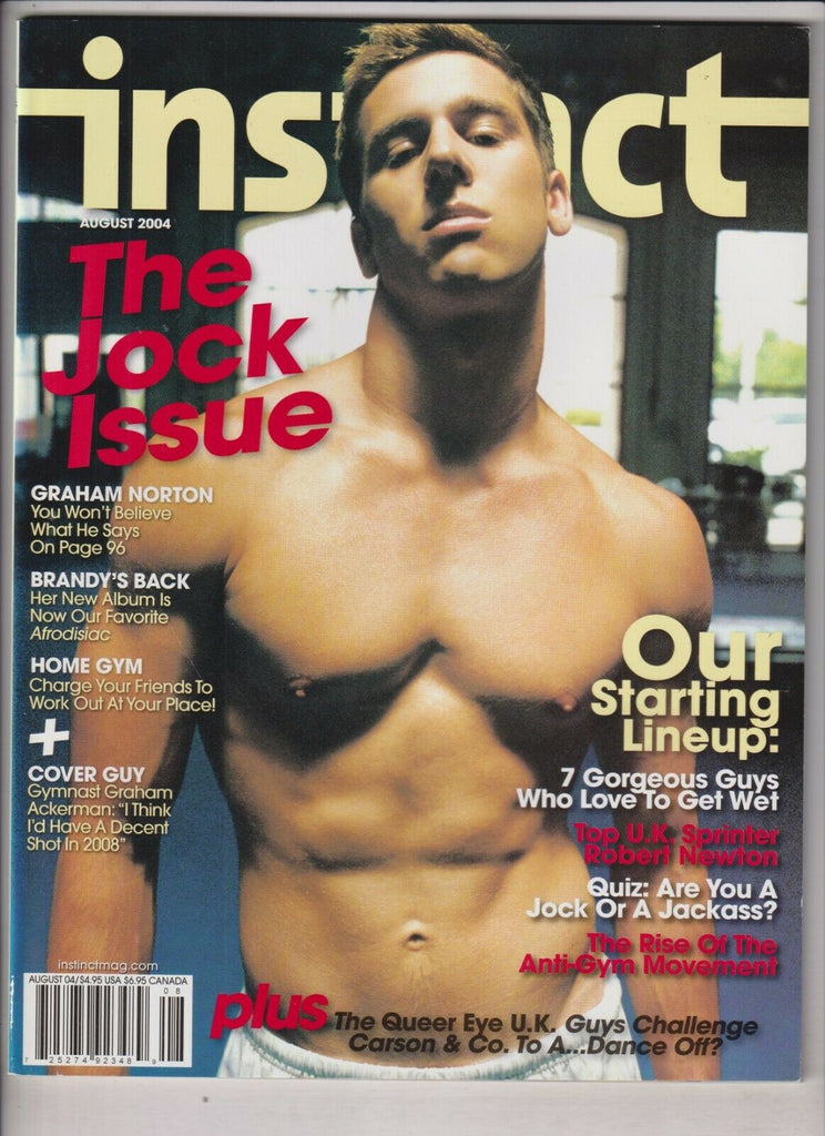 Instinct Gay Interest Graham Ackerman The Jock Issue August 2004 030420nonr