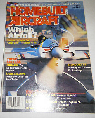 Homebuilt Aircraft Magazine Mirage & Lancer 200 May 1985 080514R1
