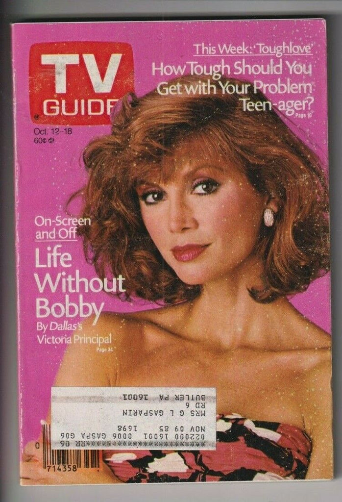 Tv Guide Mag Dallas's Victoria Principal October 12-18, 1985 110119nonr