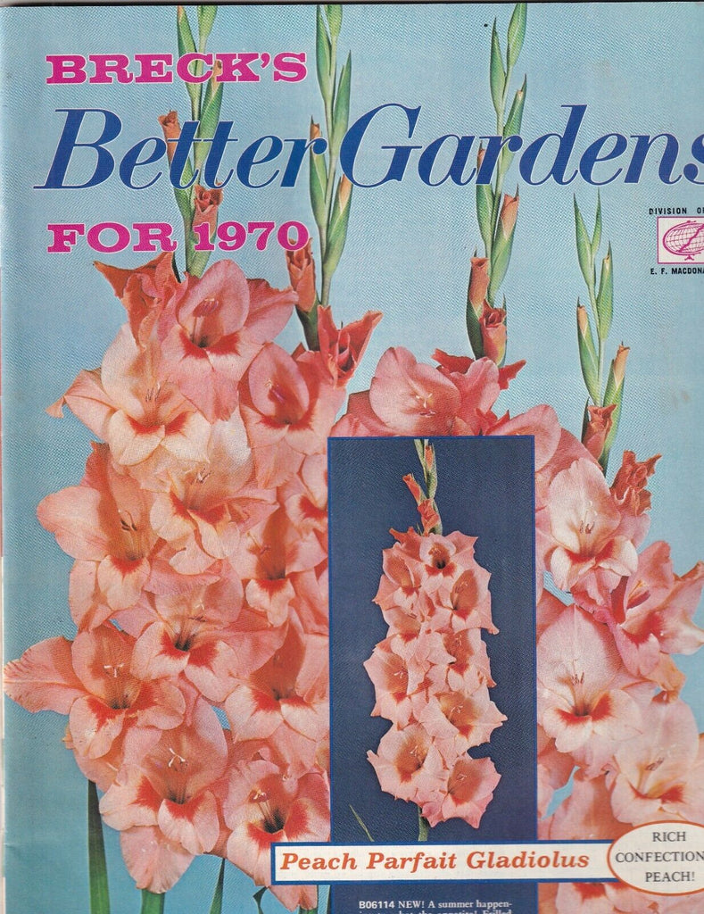 Breck's Better Gardens Mag Peach Parfait Gladiolus 1970 090419nonr