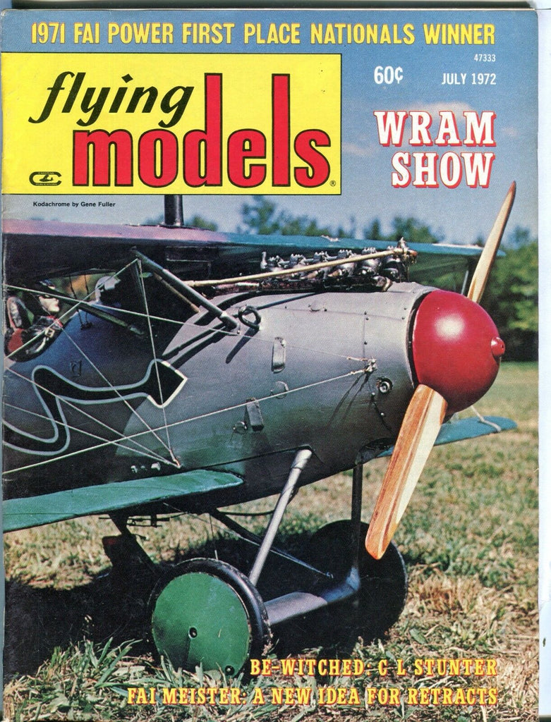 Flying Models Magazine July 1972 CL Stunter EX 041717nonjhe