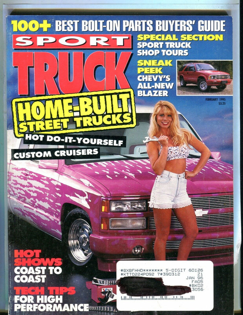 Sport Truck Magazine February 1995 Street Trucks VG w/ML 042417nonjhe