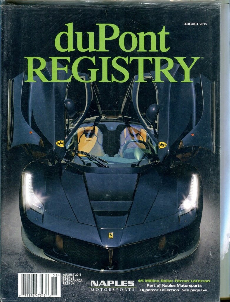 duPont Registry Magazine August 2015 Ferrari EX 041317nonjhe