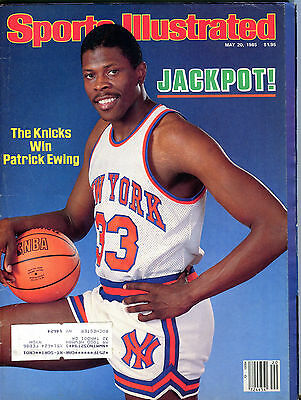 Sports Illustrated Magazine May 20 1985 Patrick Ewing Knicks EX 041216jhe