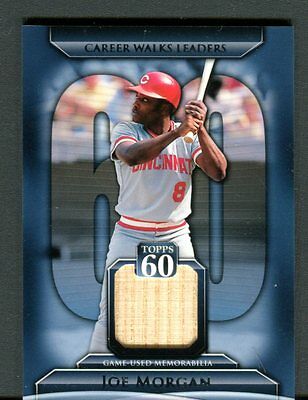 2011 Topps Baseball Series 1 60 Memorabilia Card Joe Morgan Reds EX jh21