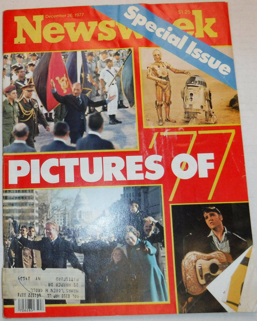 Newsweek Magazine Star Wars Soviet Elvis December 26, 1977 Good Cond 100616R