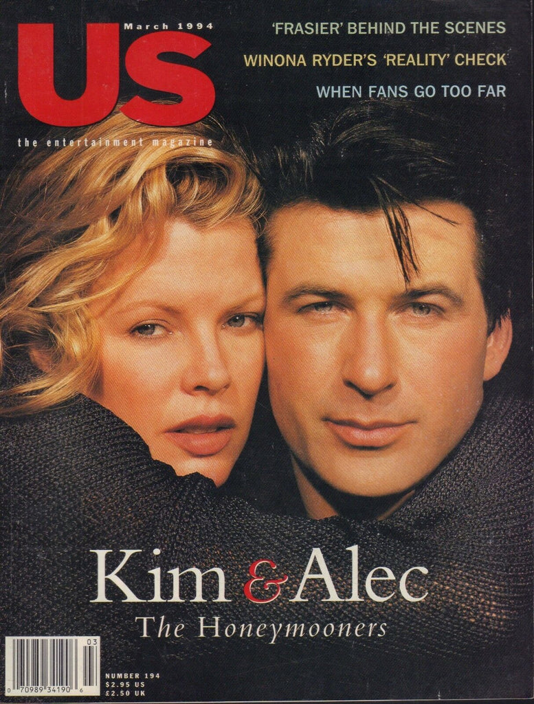 US Magazine March 1994 Kim Basginer Alec Baldwin Winona Ryder 090618AME