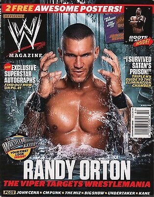 WWE Magazine February 2012 Randy Orton w/Poster EX 121015DBE