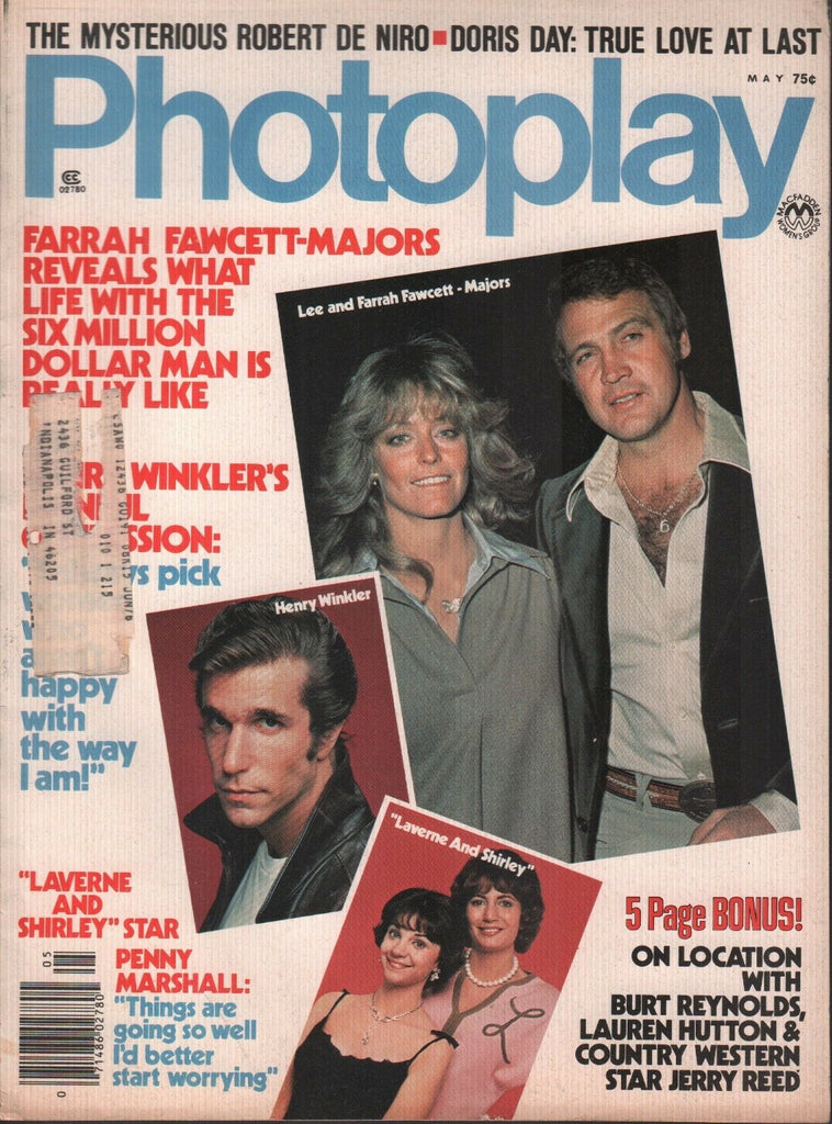 Photoplay Magazine May 1976 Farrah Fawcett Henry Winkler 012819AME