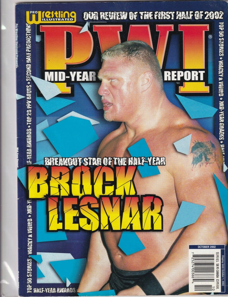 Pro Wrestling Illustrated Mid-Year Report Brock Lesnar October 2002 091019nonr