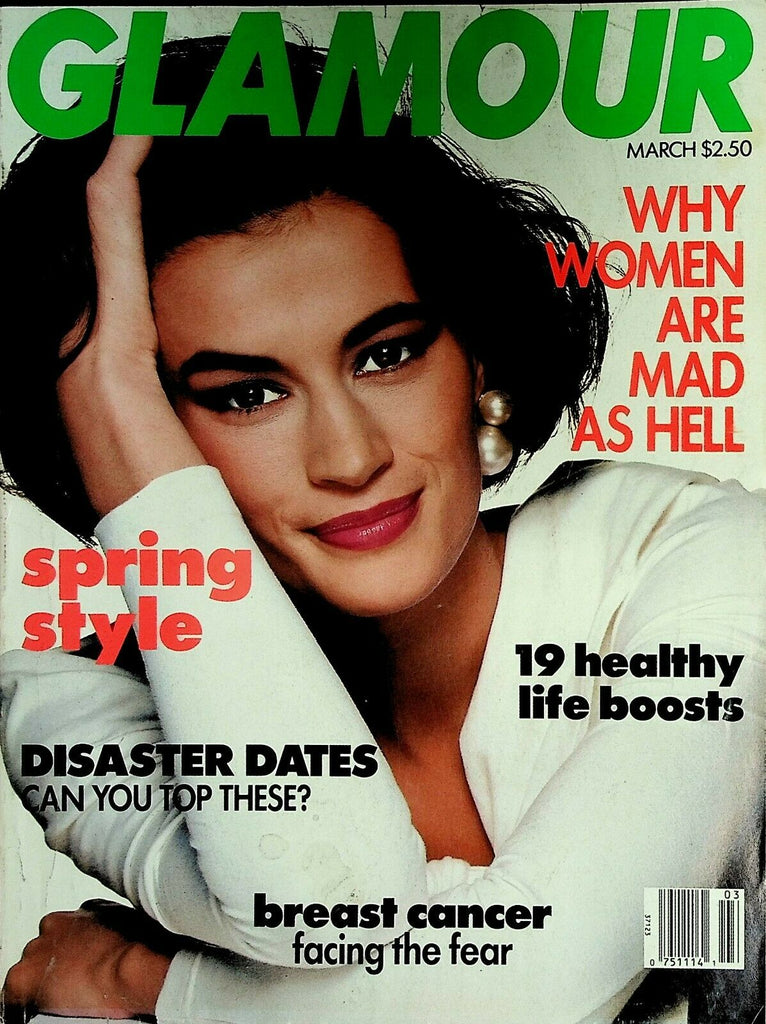 Glamour Magazine March 1992 Jade Barbra Streisand John Mellencamp 030320AME