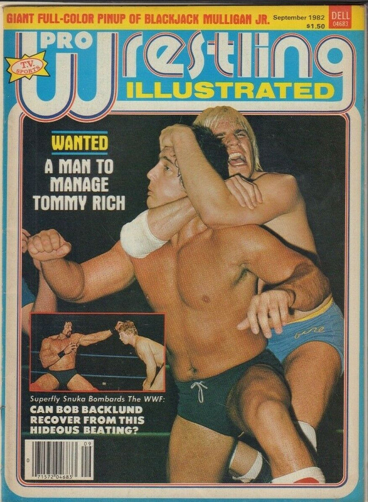 Pro Wrestling Illustrated September 1982 Tommy Rich Jimmy Snuka 022819DBE