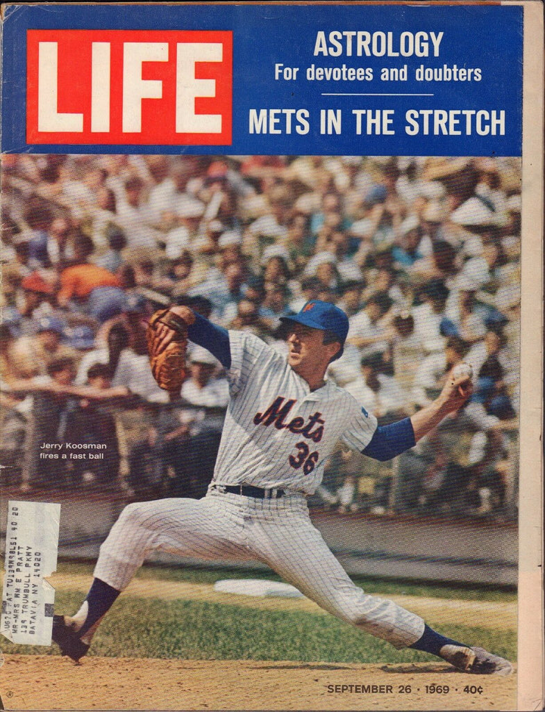 Life September 26 1969 Jerry Koosman, Astrology w/ML VG 093016DBE