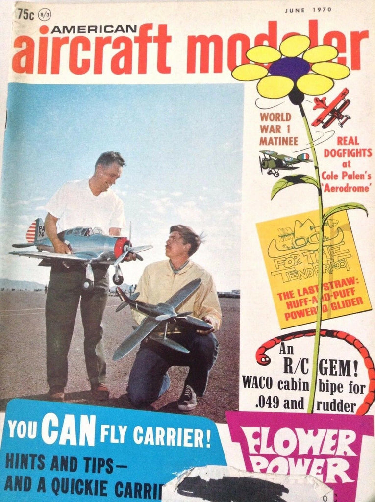 Aircraft Modeler Magazine Waco Cabin Bipe For .049 June 1970 082817nonrh