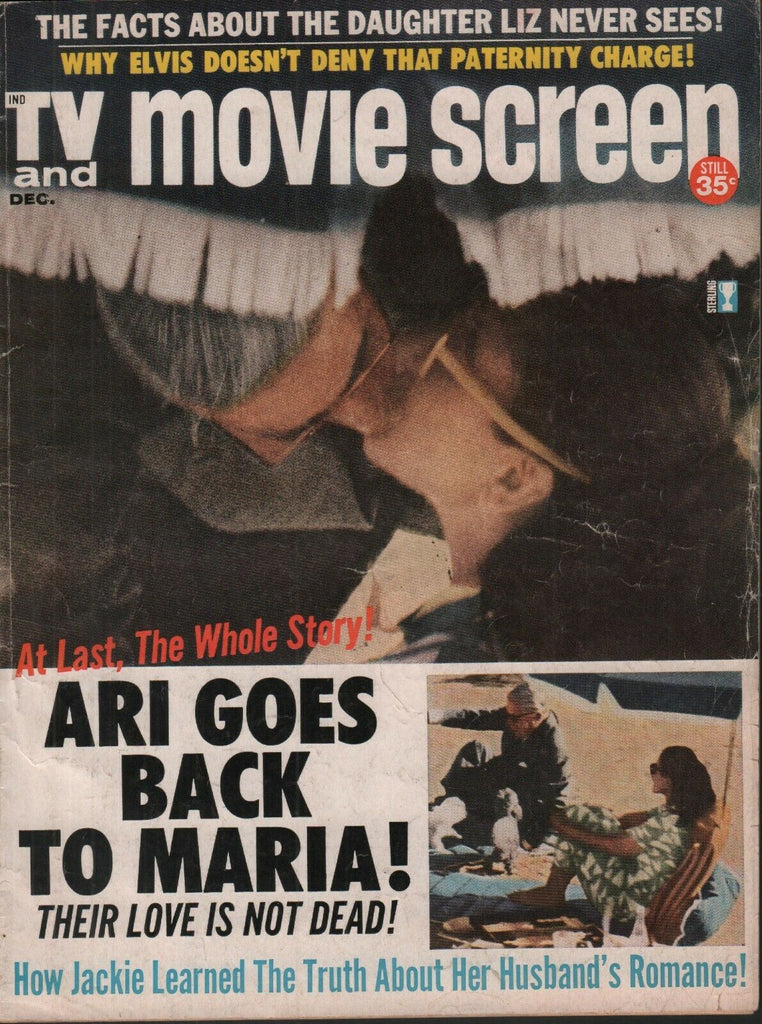 TV & Movie Screen December 1970 Jackie Kennedy Onassis Maria Elvis 062019AME