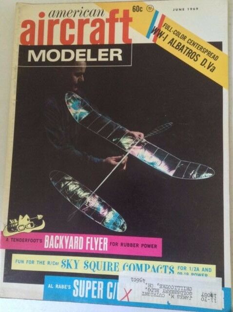 Aircraft Modeler Magazine Backyard Flyer Rubber Power June 1969 041817nonrh2