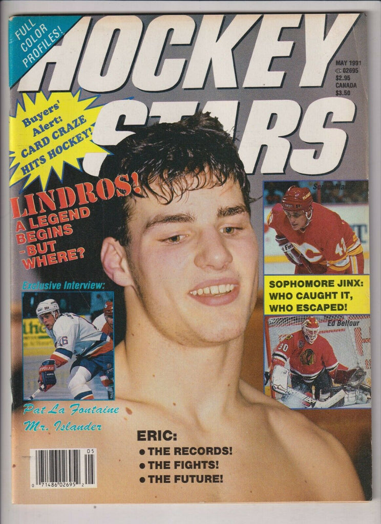 Hockey Stars Mag Pat La Fontaine & Lindros May 1991 021020nonr