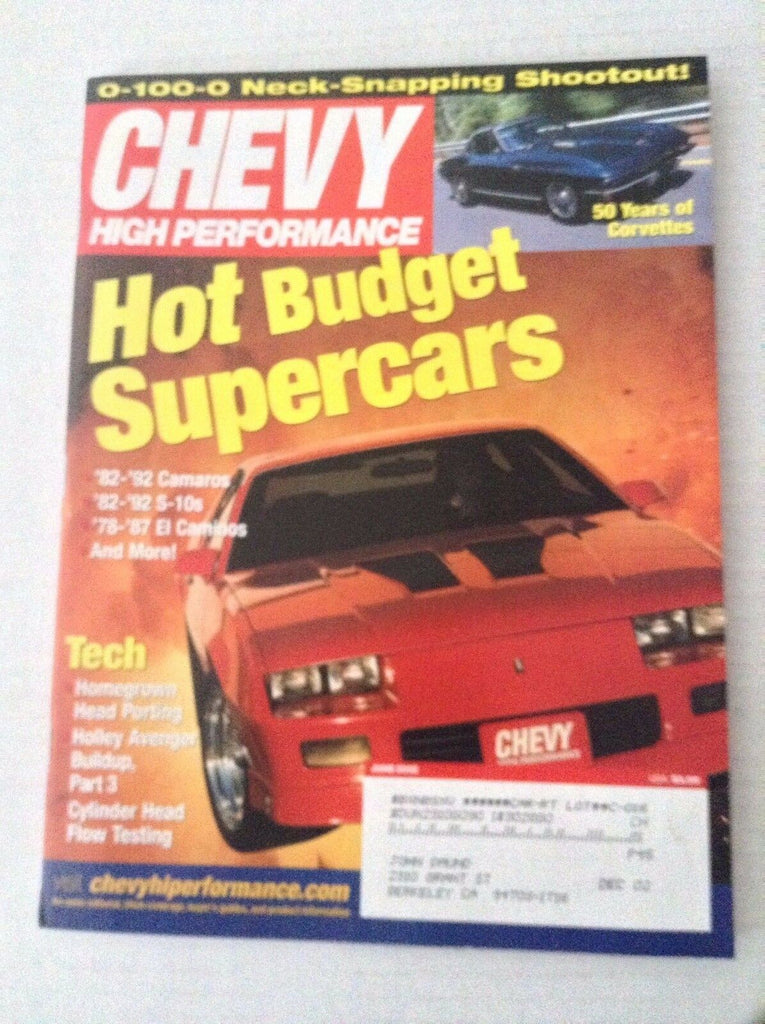 Chevy High Performance Magazine '82-'92 Camaros June 2002 031417NONRH