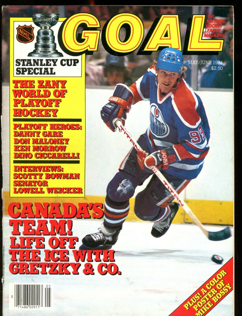 NHL Goal Magazine May/June 1984 Wayne Gretzky EX w/ML 012717jhe