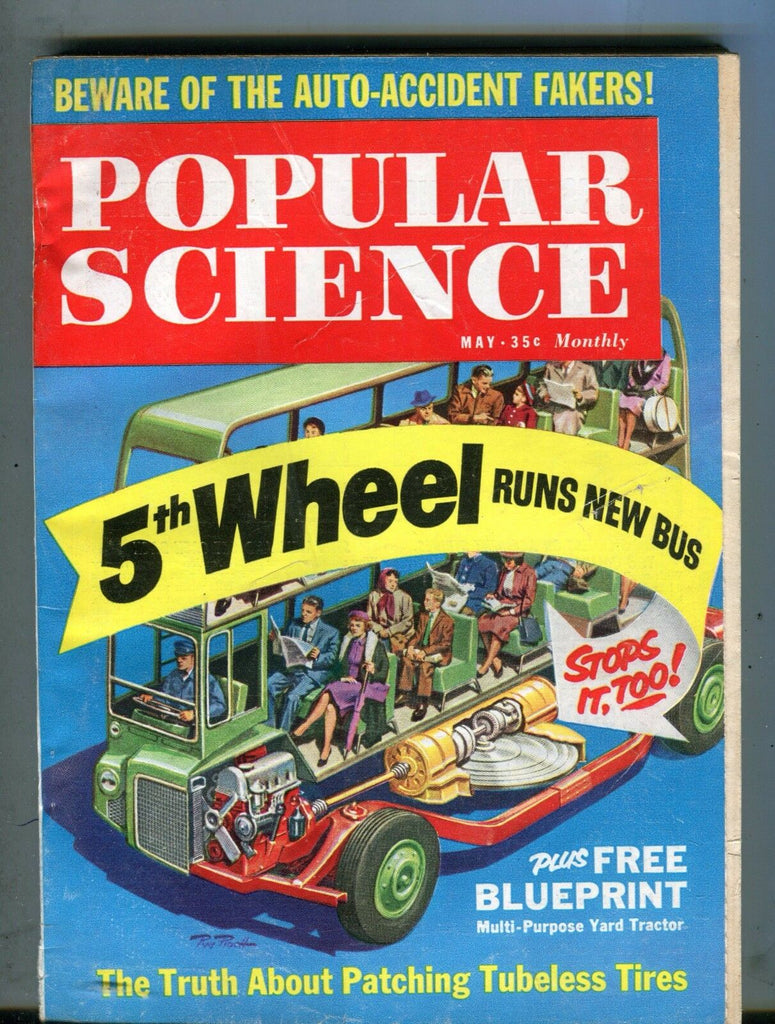 Popular Science Magazine May 1961 5th Wheel Runs New Bus 062217nonjhe