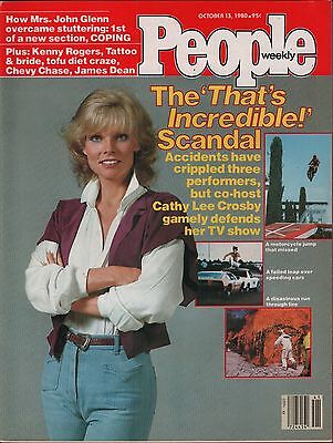 People Weekly October 13 1980 Cathy Lee Crosby, Kenny Rogers VG 020916DBE