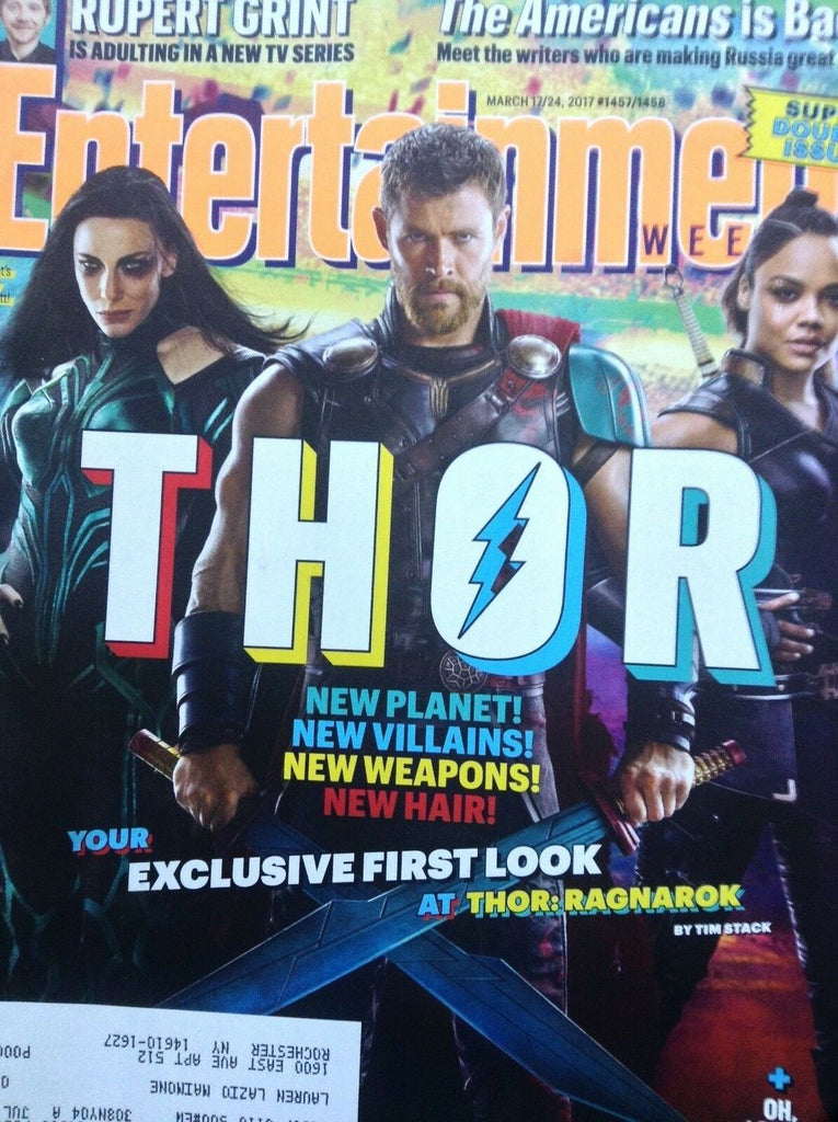 Entertainment Weekly Magazine Thor Ragnarok March 24, 2017 070718nonrh