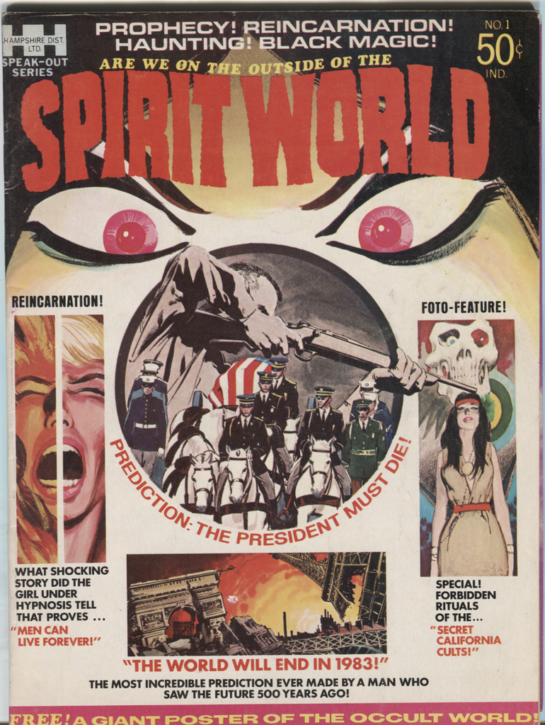 Spirit World #1 Fall 1971 Bronze Age BW Magazine Jack Kirby 072420DBE