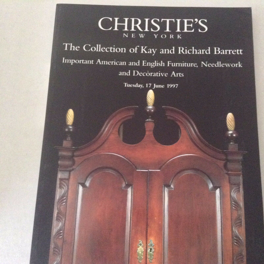 Christie's New York Art Catalog Kay & Richard Barrett June 17, 1997 060917nonrh