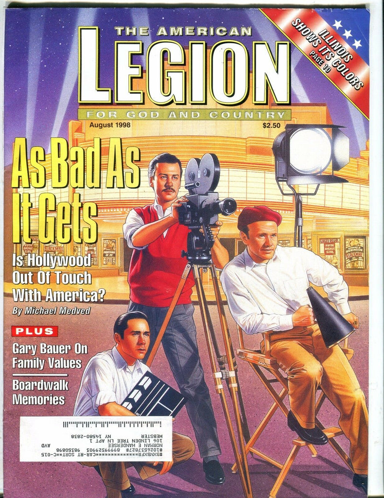The American Legion Magazine August 1998 Michael Medved EX w/ML 051117nonjhe