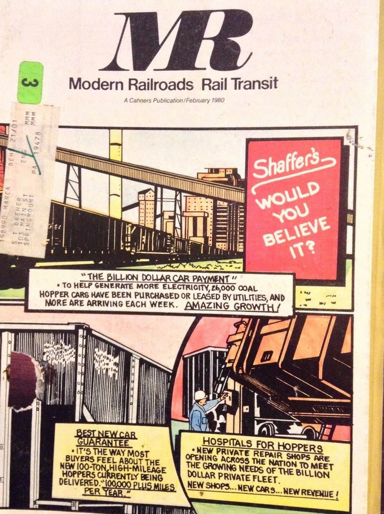 Modern Railroads Rail Transit Magazine February 1980 121017nonrh