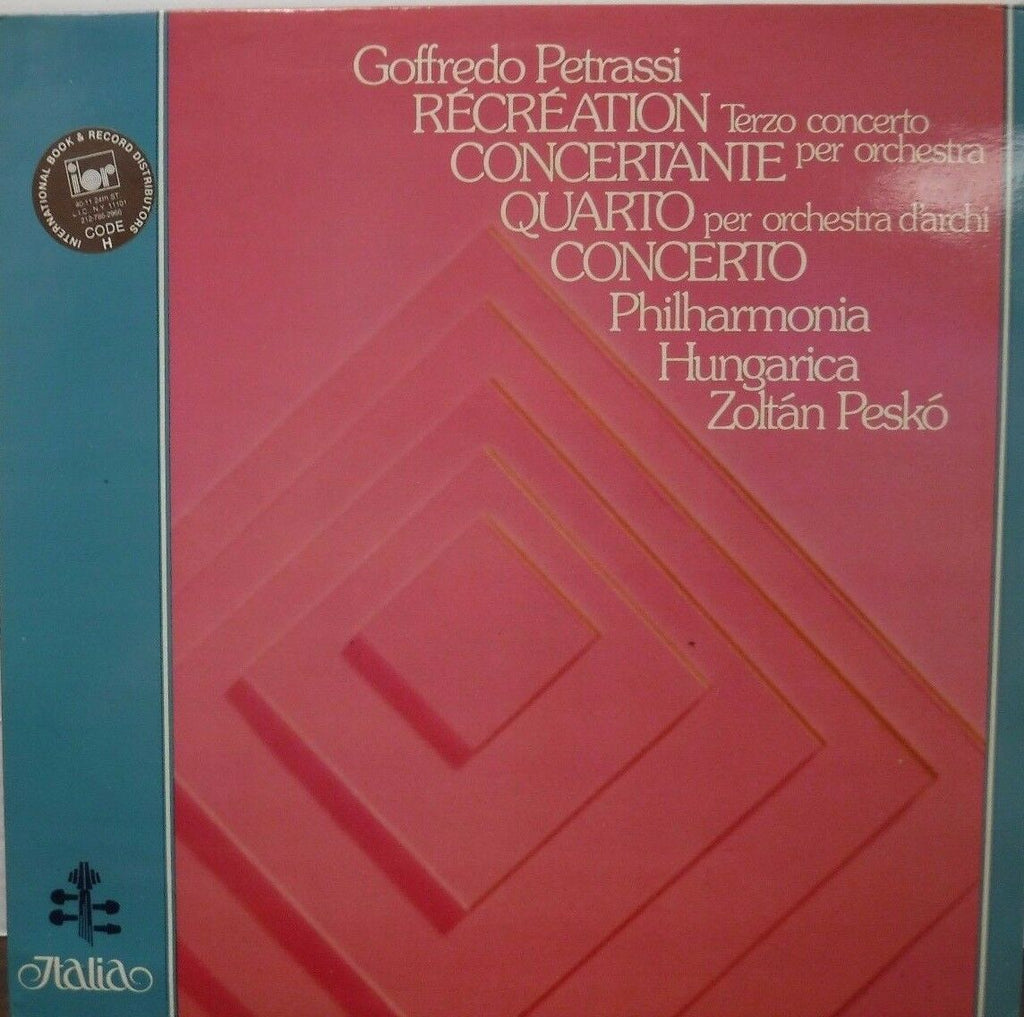 Goffredo Petrassi 33RPM ITL 70021 Made in Italy 012217LLE