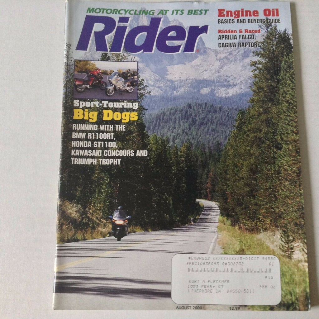 Rider Magazine Sport Touring BMW R1100RT Honda ST1100 August 2000 052617nonrh2