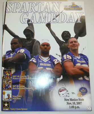 Spartan Gameday Magazine San Jose State New Mexico State November 2007 122214R2