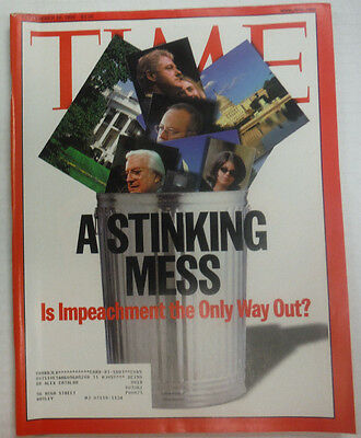 Time Magazine A Stinking Mess Bill Clinton September 1998 WITH ML 042015R