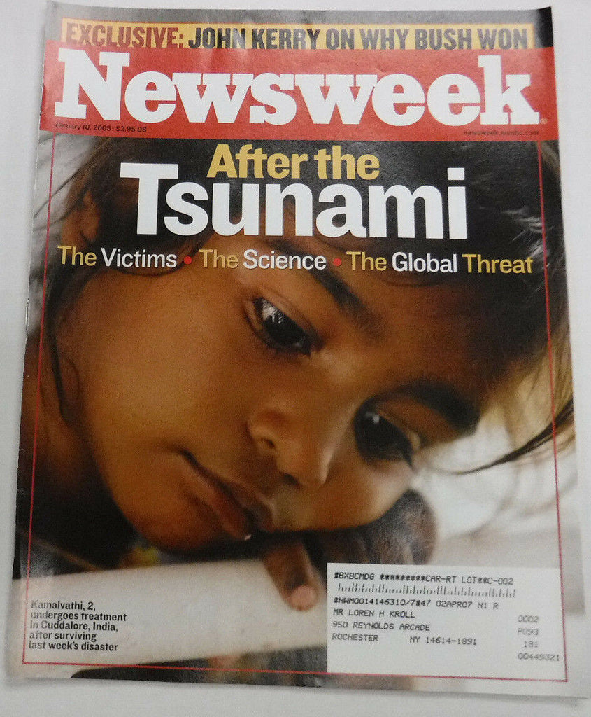 Newsweek Magazine After The Tsunami January 10, 2005 101816R2