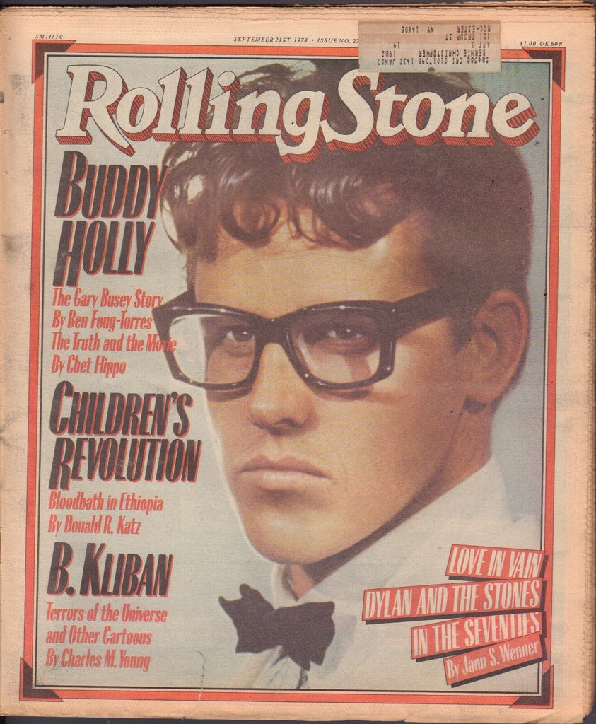 Rolling Stone September 21 1978 Buddy Holly Gary Busey, B.Kliban w/ML 121616DBE