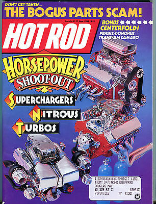Hot Rod Magazine June 1988 Horsepower Shootout EX 022316jhe