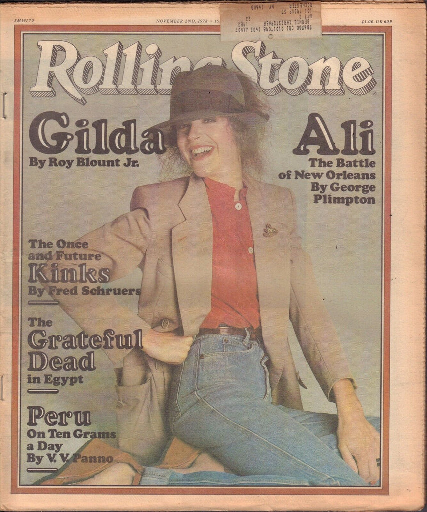 Rolling Stone November 2 1978 Gilda Radner, Muhammad Ali w/ML 121616DBE
