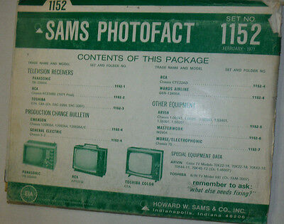 Sams Photofact Magazine Panasonic & Toshiba February 1971 No.1152 030315r2