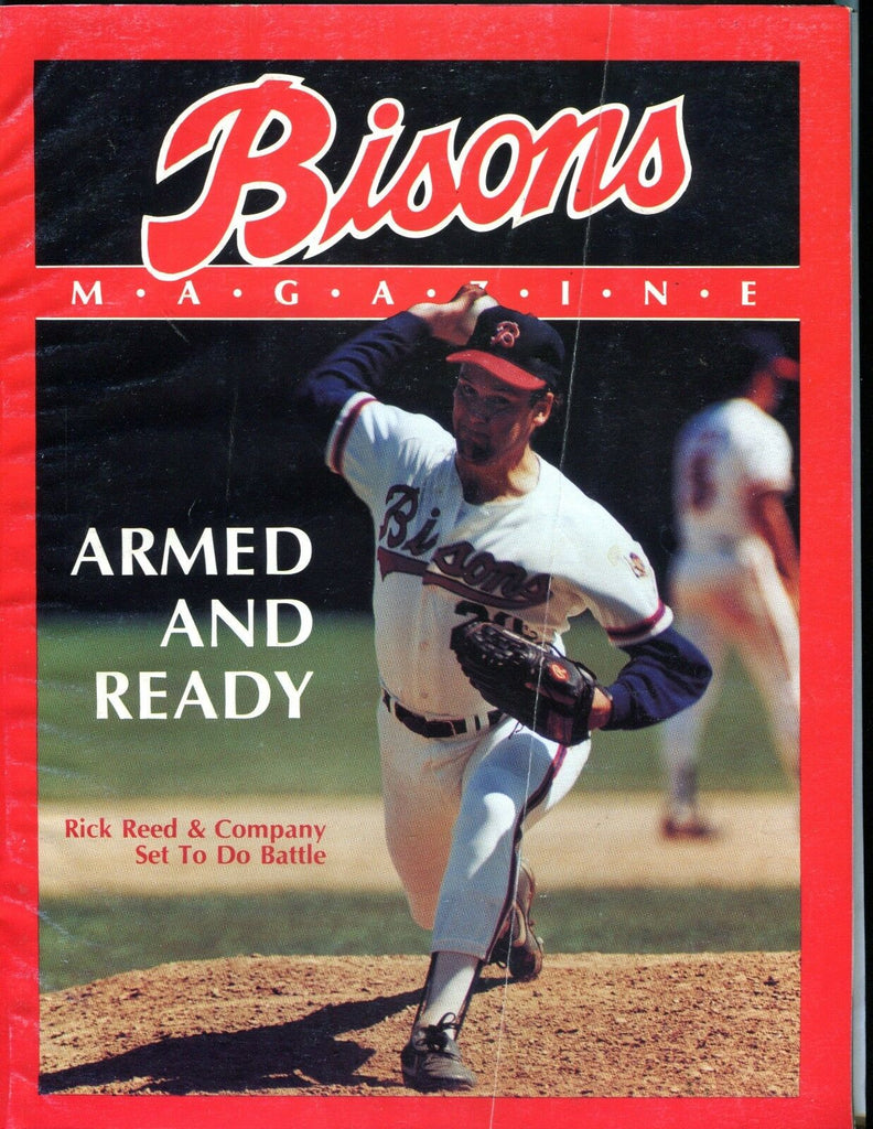 1989 Buffalo Bisons Magazine Rick Reed VG 092216jhe