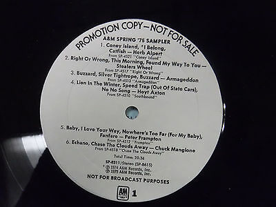 A&M SPRING SAMPLER 1975 33RPM 020416 TLJ