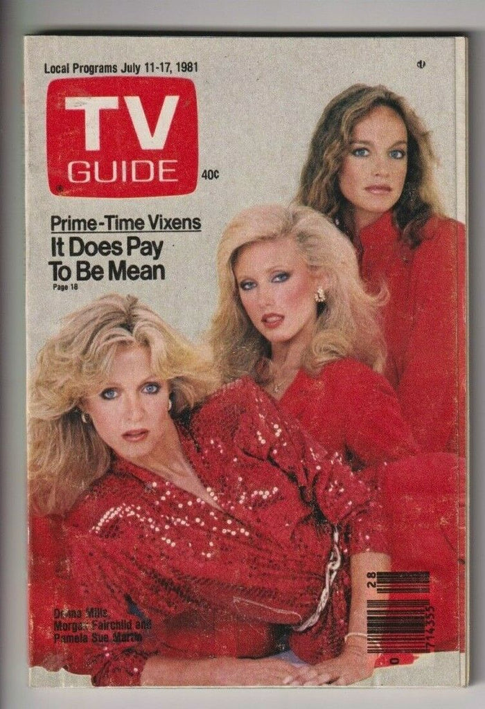 Tv Guide Mag Donna Mills Morgan Fairchild July 11-17, 1981 110319nonr