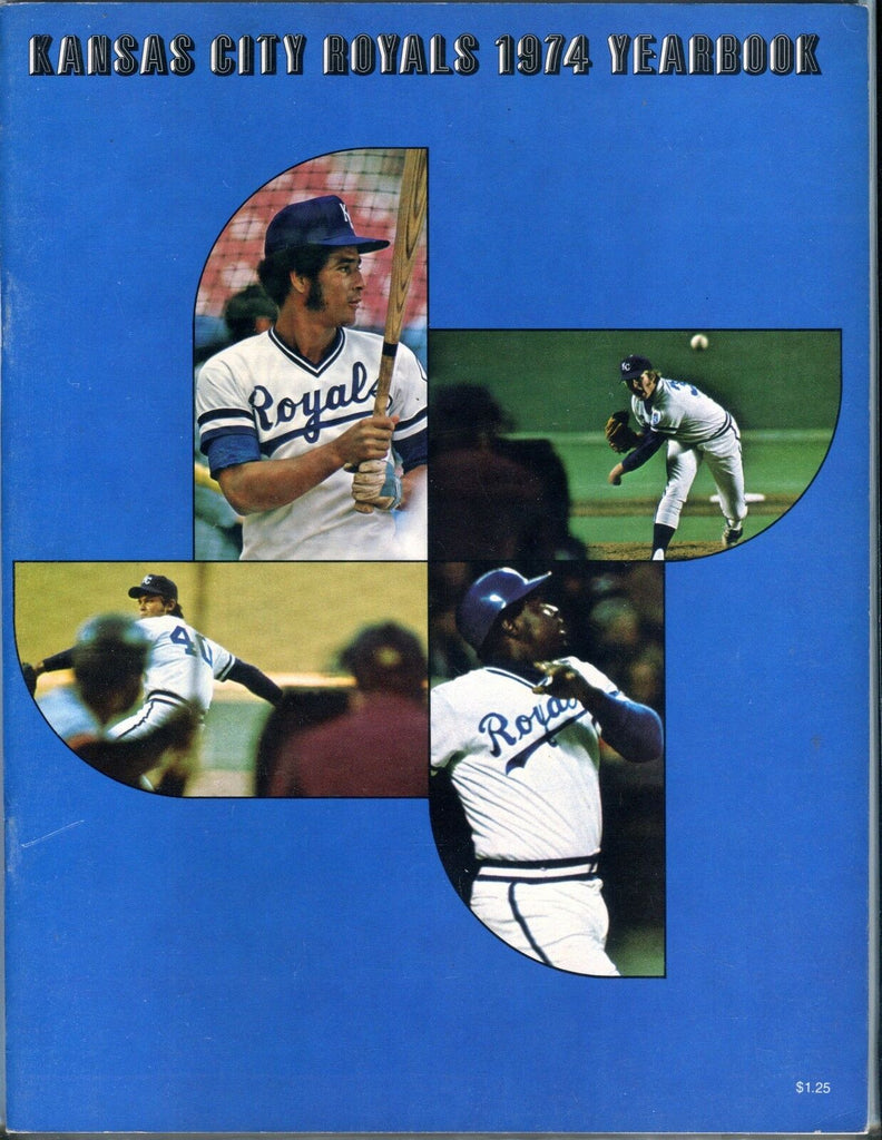 Kansas City Royals 1974 Yearbook Amos Otis EX 051717nonjhe