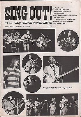 Sing Out! March / April 1972 Jesse Winchester No Insert EX 010616DBE
