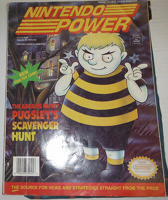 Nintendo Power Magazine The Addams Family Vol.45 083014R